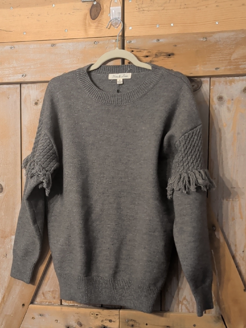 Vine And Love Sweater.  New.   Medium